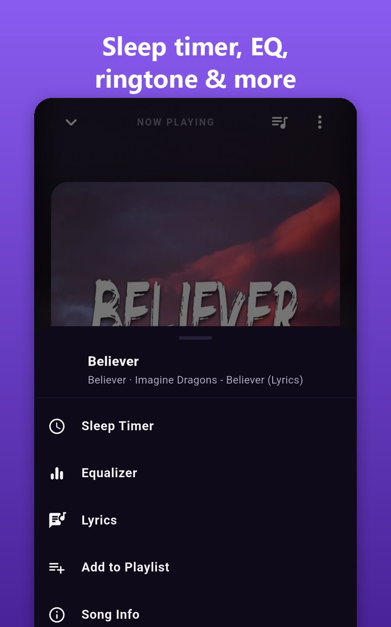 ABS Media — sleep timer, EQ, ringtone